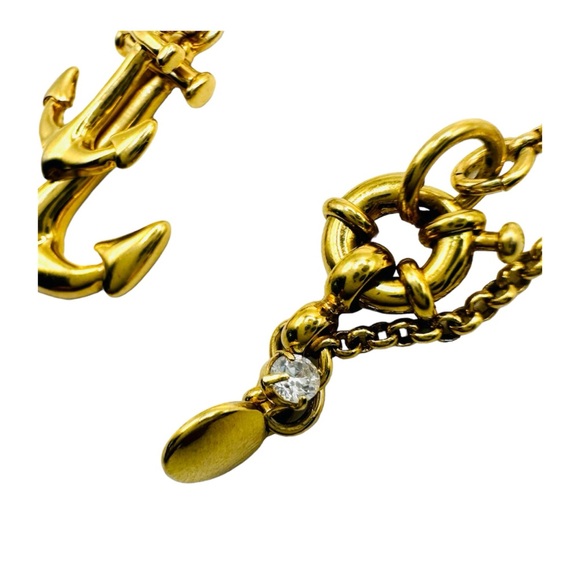 ★ NWOT J.crew Big & Small Anchor Necklace - Color Gold ★ - Picture 6 of 10